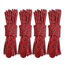 4m x 4 Rolls Outdoor Camping Tent Canopy Wind Rope Luminous Multi-Function Wind Rope Buckle Tent Fixed Rope(S Buckle-Red )