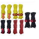 4m x 6 Rolls Outdoor Camping Tent Canopy Wind Rope Luminous Multi-Function Wind Rope Buckle Tent Fixed Rope(S Buckle-Red )