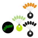 50 PCS/Set Wild Fishing Sports High-Elastic Space Bean Fishing Bait Fish Floating Tools Outdoor Fishing Tackle Accessories, Specification: Small(Rubber)