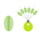 50 PCS/Set Wild Fishing Sports High-Elastic Space Bean Fishing Bait Fish Floating Tools Outdoor Fishing Tackle Accessories, Specification: Smaller(Silicone Luminous)