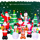 Santa Claus Christmas Tree Snowman Inflatable LED Luminous Christmas Ornaments, US Plug(QM0001-1.5M)