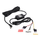 H516 Recording Step-down Line Shrinkage Video Car Charger Line Parking Monitoring Three-Core Power Cord, Model: Without Fuse(Mini Straight)
