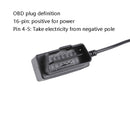 H507 Driving Recorder OBD Step-down Line Car ACC Three-Core Power Cord 12/24V To 5V 3A Low Pressure Protection Line, Specification: Micro Left Elbow