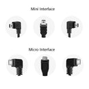 H507 Driving Recorder OBD Step-down Line Car ACC Three-Core Power Cord 12/24V To 5V 3A Low Pressure Protection Line, Specification: Micro Left Elbow