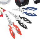 3 PCS Stainless Steel Fishing Curved Nose Pliers Outdoor Fishing Line Scissors(Orange)