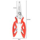 3 PCS Stainless Steel Fishing Curved Nose Pliers Outdoor Fishing Line Scissors(Black)