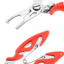 3 PCS Stainless Steel Fishing Curved Nose Pliers Outdoor Fishing Line Scissors(Orange)
