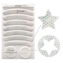 2 Sets Bicycle Honeycomb Reflective Sticker Night Reflective Logo Grid Stripe Warning Strip(White)