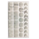 2 Sets Bicycle Honeycomb Reflective Sticker Night Reflective Logo Grid Stripe Warning Strip(Red)