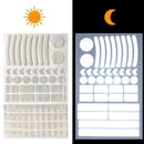 2 Sets Bicycle Honeycomb Reflective Sticker Night Reflective Logo Grid Stripe Warning Strip(Fluorescent Yellow)