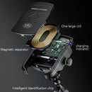 M9 Motorcycle Wireless Charging Mobile Phone Bracket 15W Fast Charging Mobile Phone Navigation Bracket(Black)