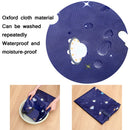 Oxford Cloth Quilt Moisture-Proof & Waterproof Storage Bag Zipper Portable Moving Luggage Bag, Specification: 55x33x20cm(Blue Triangle)