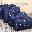 Oxford Cloth Quilt Moisture-Proof & Waterproof Storage Bag Zipper Portable Moving Luggage Bag, Specification: 55x33x20cm(Ash Circle)