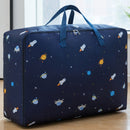 Oxford Cloth Quilt Moisture-Proof & Waterproof Storage Bag Zipper Portable Moving Luggage Bag, Specification: 60x50x25cm(Tibetan Rocket)