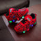 9808 Autumn Children Luminous Shoes LED Light Mesh Sports Shoes, Size: 29(Red)