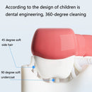 2 PCS YC-S002 Children U-Shaped Manual Toothbrush Baby Food Grade Silicone Oral Cleaning Cute Toothbrush,Suitable Age: 2-6 Years Old(Pink Donut)