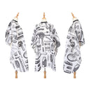 P3009 Dyed Perm And Dustproof Haircut Shawl Cloth(White)