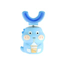 REMAX GH-14 Smart U-shaped Children Toothbrush Soft Hair Waterproof Cartoon Electric Toothbrush(Blue)