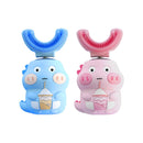 REMAX GH-14 Smart U-shaped Children Toothbrush Soft Hair Waterproof Cartoon Electric Toothbrush(Blue)