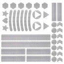2 Sets Motorcycle Bicycle Lahua Reflective Sticker Children Balance Scooter Luminous Reflective Decorative Sticker(Triangular White)