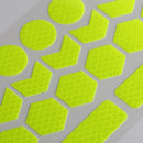 2 Sets Motorcycle Bicycle Lahua Reflective Sticker Children Balance Scooter Luminous Reflective Decorative Sticker(Five-angle Star White)