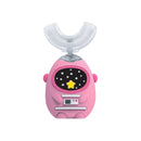 T5-1102 Automatic U-Shaped Baby Electric Toothbrush Smart Voice Sonic Waterproof Toothbrush(Pink)