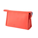 PU Waterproof Cosmetic Bag Large Capacity Travel Portable Toiletry Storage Bag, Specification: 24x14x8cm(Red)