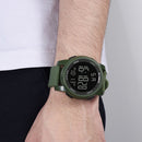 SYNOKE 9002 Men Outdoor Waterproof Sports Watch Multifunctional Luminous Digital Watch(Army Green)