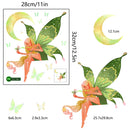 ZSZ1198B Night Light Moon Butterfly Wall Stickers Children Room Bedroom Simple Decorative Wall Stickers, Specification: 28x32cm
