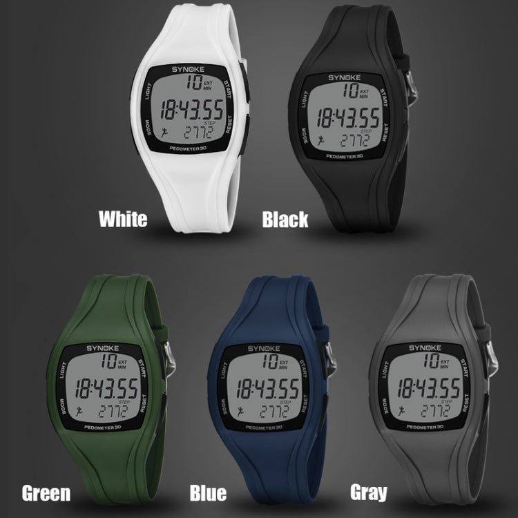 SYNOKE 9105 Multifunctional Sports Time Record Waterproof Pedometer Electronic Watch(Black)