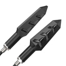 1 Pair VS6-6 Motorcycle LED Steering Tail Lamp 12V Flow Water Light Turn Lamp(Yellow Light)