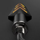 1 Pair VS6-6 Motorcycle LED Steering Tail Lamp 12V Flow Water Light Turn Lamp(Yellow Light)