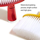 P6424 Hairdresser Sweeping Hair Brushes Hairdressing Nylon Soft Cleaning Brushes Home Hair Salons Shaving Broken Hair Brushes(Red)