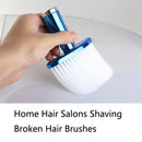 P6424 Hairdresser Sweeping Hair Brushes Hairdressing Nylon Soft Cleaning Brushes Home Hair Salons Shaving Broken Hair Brushes(Silver)