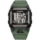 SYNOKE 9803 Square Large Screen Retro Sports Electronic Watch Men Outdoor Luminous Waterproof Multi-Function Watch(Army Green)