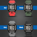 SYNOKE 9803 Square Large Screen Retro Sports Electronic Watch Men Outdoor Luminous Waterproof Multi-Function Watch(Black)
