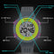SYNOKE 67866 Swimming Waterproof Porous Breathable Silicone Strap Sports LED Electronic Watch(Black)
