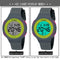 SYNOKE 67866 Swimming Waterproof Porous Breathable Silicone Strap Sports LED Electronic Watch(Black)