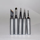 Metallic LCD Temperature Regulating Soldering Iron And Soldering Iron Tip Set Electric Soldering Iron Welding Tool(220V EU Plug Silver Head Black)