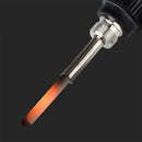Metallic LCD Temperature Regulating Soldering Iron And Soldering Iron Tip Set Electric Soldering Iron Welding Tool(220V EU Plug Silver Head Black)