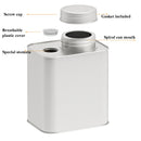 3 PCS Square Tinplate Metal Sealed Cans Coffee Bean Powder Tin Cans, Specification: With Air Valve
