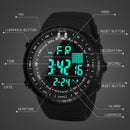 SYNOKE 8209 Multifunctional Sports Swimming Waterproof Luminous Alarm Men Electronic Watch(Black)
