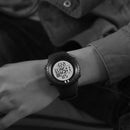SYNOKE 8209 Multifunctional Sports Swimming Waterproof Luminous Alarm Men Electronic Watch(Black)