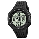 SYNOKE 9007 Men Outdoor Large Dial Shockproof And Drop Resistant Sports Electronic Watch(Black)
