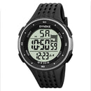 SYNOKE 9007 Men Outdoor Large Dial Shockproof And Drop Resistant Sports Electronic Watch(Silver)