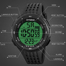 SYNOKE 9007 Men Outdoor Large Dial Shockproof And Drop Resistant Sports Electronic Watch(Black)