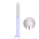 6 PCS Soft Hair Nasal Washing Brush To Remove Blackheads And Deep Cleansing Nose Pore Shrinkage Cleaning Brush(Protruding Head Jade Silver)