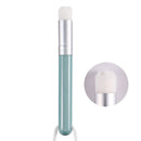 6 PCS Soft Hair Nasal Washing Brush To Remove Blackheads And Deep Cleansing Nose Pore Shrinkage Cleaning Brush(Flower Head Green Silver)