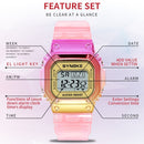 SYNOKE 9622 Stylish Colorful Chameleon Digital Watch(Pink Gold)