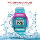SYNOKE 9622 Stylish Colorful Chameleon Digital Watch(Pink Gold)